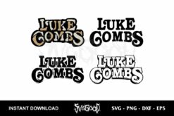 Luke Combs SVG Vector