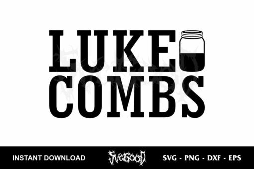 Luke Combs Vector SVG Cricut