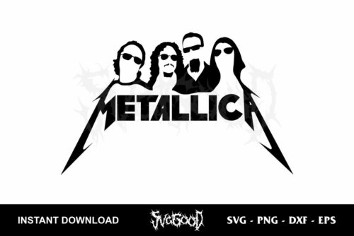 metallica silhouette svg