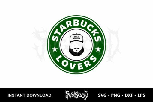 starbucks lovers luke combs svg cut file