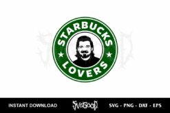 starbucks lovers morgan wallen svg cut file
