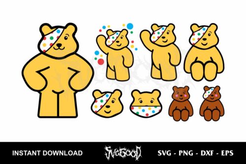 Pudsey Bear SVG Bundle