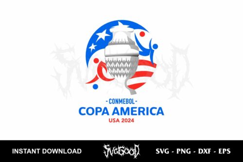 copa america usa 2024 football svg