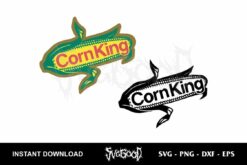 Corn King Logo SVG Cricut