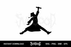 Graduation Jumpman SVG