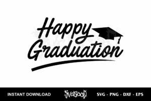 happy graduation svg free