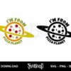 i'm from pizza planet svg
