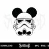 mickey storm trooper star wars svg