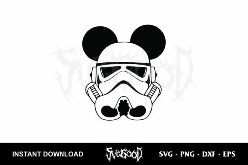 mickey storm trooper star wars svg