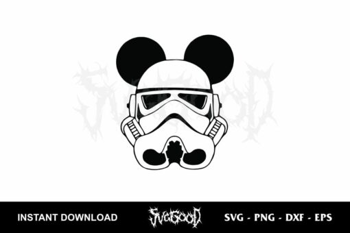 Mickey Storm Trooper Star Wars SVG