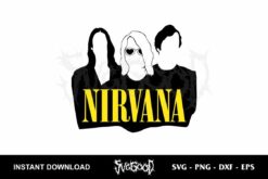 Nirvana Silhouette SVG