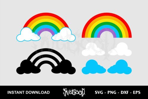 rainbow svg bundle