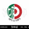 sips and trips starbucks svg