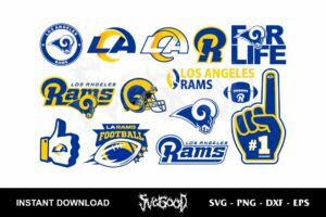 NFL Los Angeles Rams SVG Bundle