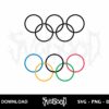 Olympic rings logo svg vector