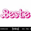 bestie barbie font svg