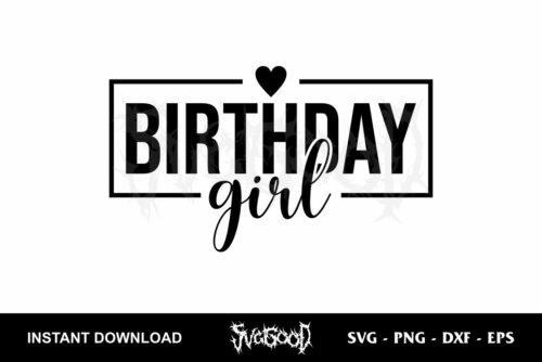 birthday girl svg