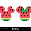 mouse head watermelon svg