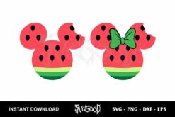Mouse Head Watermelon SVG