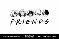 My Hero Academia Friends SVG