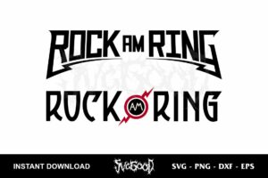 rock am ring logo svg cut file