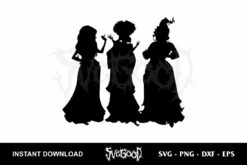 Sanderson Sisters Silhouette SVG
