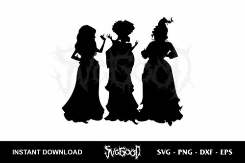 sanderson sisters silhouette svg