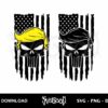 trump punisher skull american flag svg