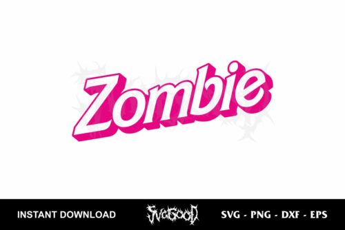 zombie barbie svg