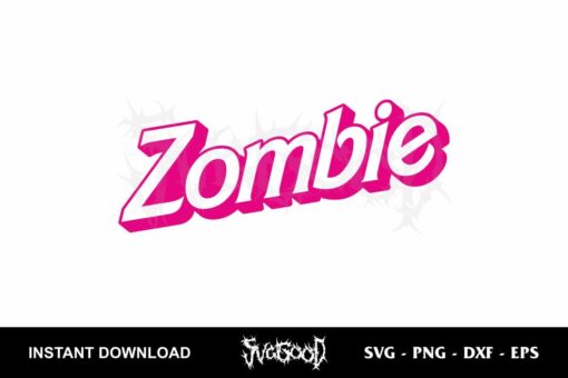 Zombie Barbie SVG