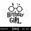 Harry Potter Birthday Girl SVG Cricut