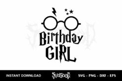 Harry Potter Birthday Girl SVG Cricut