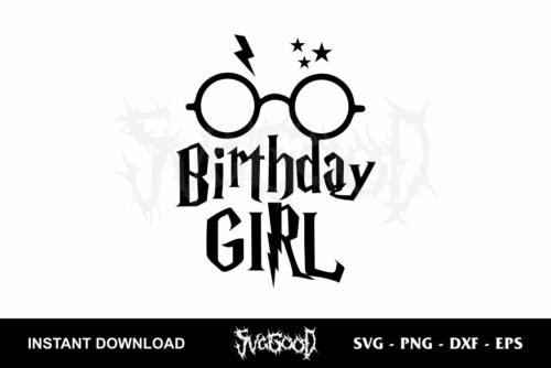 Harry Potter Birthday Girl SVG Cricut