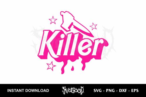 barbie killer svg cricut