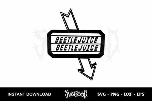 beetlejuice sign svg