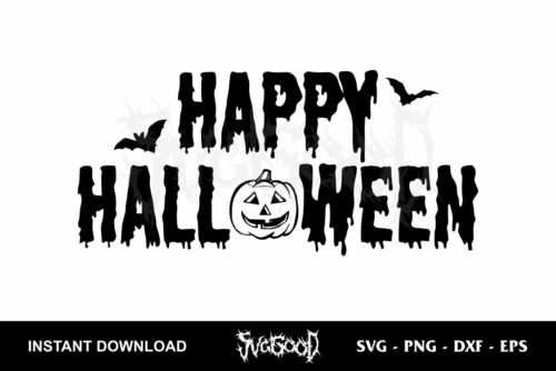 happy halloween svg cut file