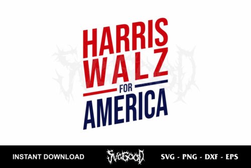 harris walz for america svg