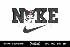Kuromi Nike Logo SVG