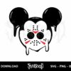 mickey jason mask svg cricut