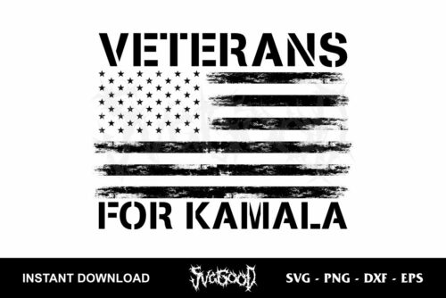 veterans for kamala svg