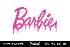 barbie drip logo svg