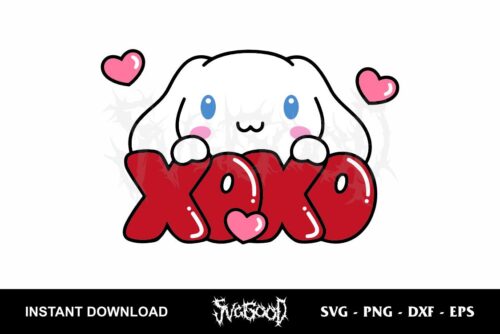 cinnamoroll XOXO SVG