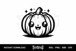 Cute Pumpkin Vector Free