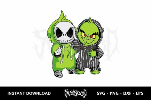 grinch and jack skellington svg