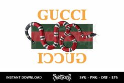 gucci snake logo svg cricut