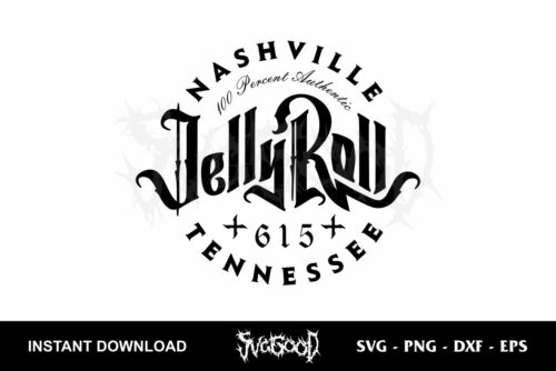 jelly roll nashville tennessee svg cricut