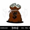 money bag svg vector