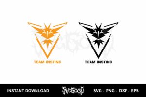 pokemon go team instinc svg cricut