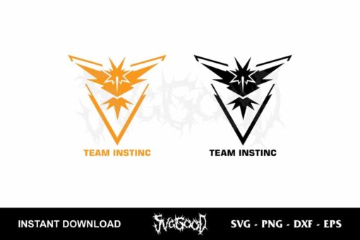 pokemon go team instinc svg cricut