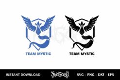 Pokemon Go Team Mystic SVG Cricut